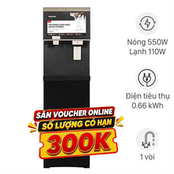 Cây nước nóng lạnh và làm đá Toshiba RWF-IW2469BVN(K) 660W