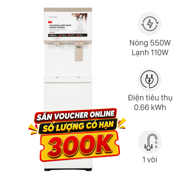 Cây nước nóng lạnh và làm đá Toshiba RWF-IW2469BVN(W) 660W