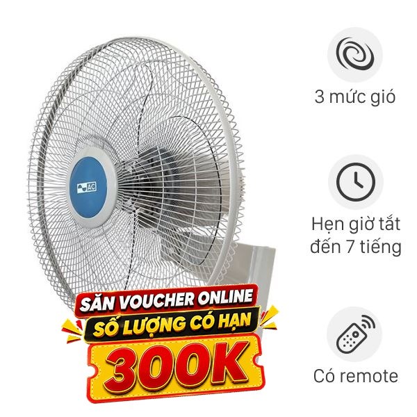 Quạt treo tường AC  3 cánh AWF04A163 55W