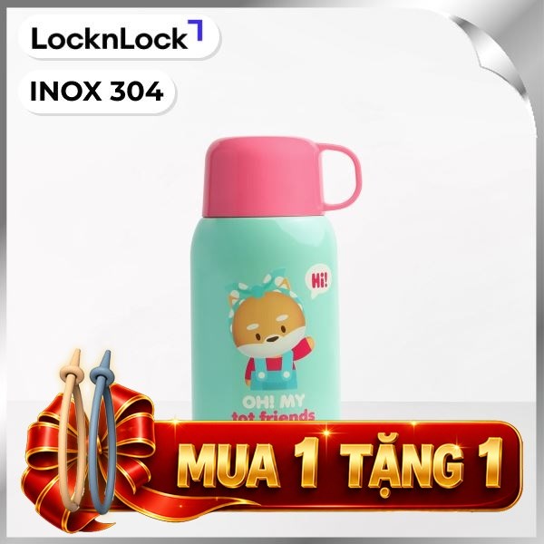 Bình giữ nhiệt Inox 550 ml Lock&Lock LHC1475LGRN
