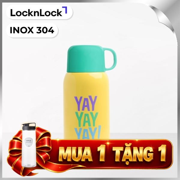 Bình giữ nhiệt Inox 550 ml Lock&Lock LHC1475YEL