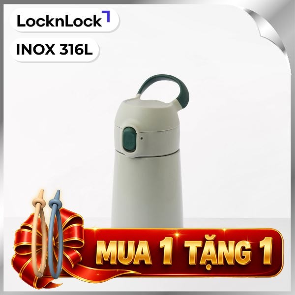 Bình giữ nhiệt cho bé Inox 380 ml Lock&Lock LHC918GRN