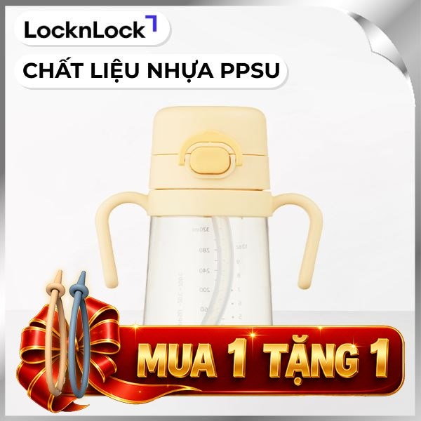 Bình đựng nước nhựa trẻ em LocknLock HAP916YEL