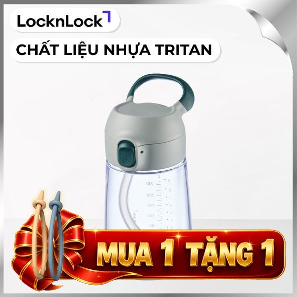 Bình đựng nước nhựa trẻ em LocknLock HAP918GRN