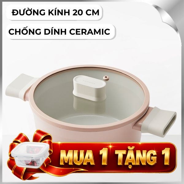 Nồi nhôm nắp kích LocknLock CSU1202PIK