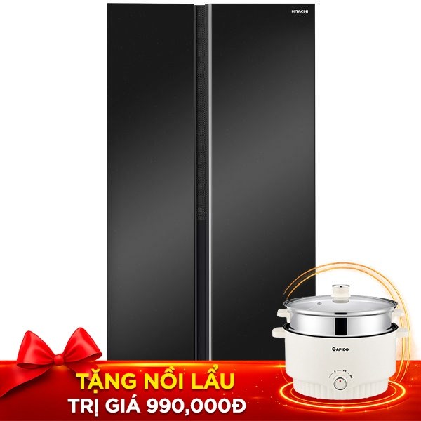 Tủ lạnh Hitachi Inverter 653 lít Side By Side HRSN9713ESAUVN