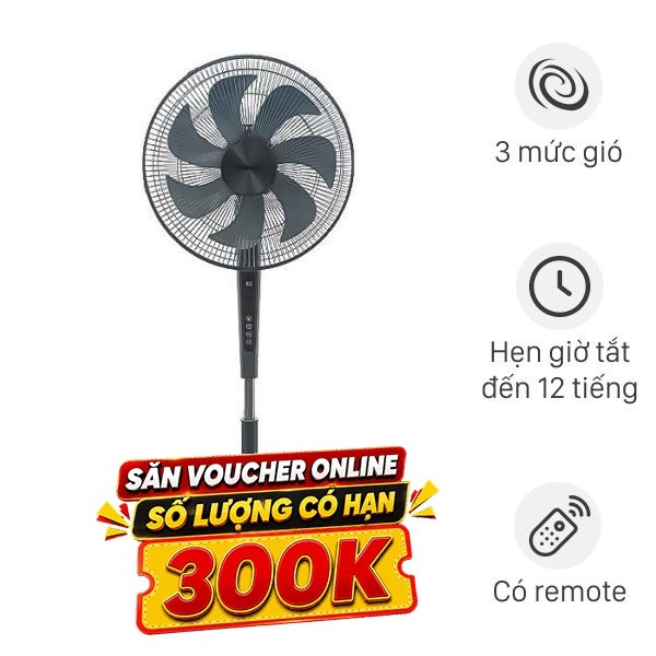 Quạt đứng Rapido  7 cánh RWF-45SGD 55W