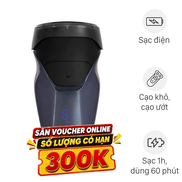Máy cạo râu khô và ướt Flyco FS889VN
