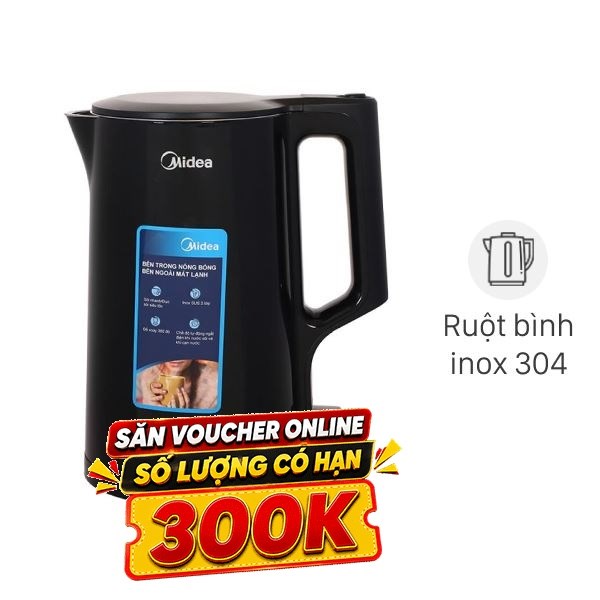Bình đun siêu tốc Midea 1.7 lít MK-1523DD