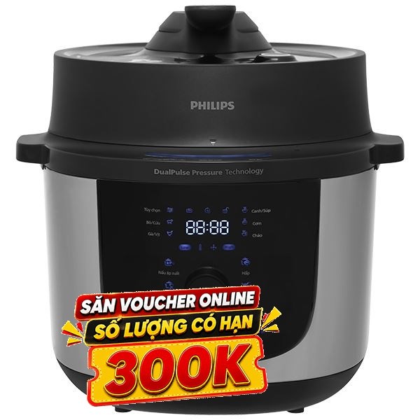 Nồi áp suất điện Philips 6 lít HD2616/70
