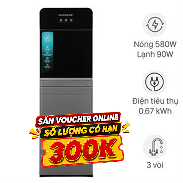 Cây nước nóng lạnh Sunhouse SHD9636 670W