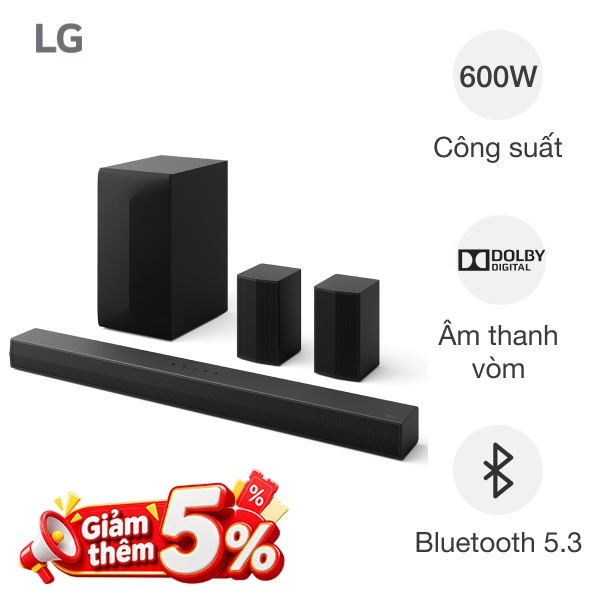 Bộ loa thanh LG S65TR
