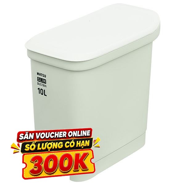 Thùng rác nhựa 10 lít Duy Tân Matsu Slim