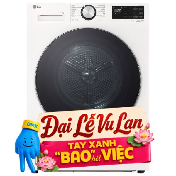 Máy sấy bơm nhiệt LG 11 Kg RX11VHP5W