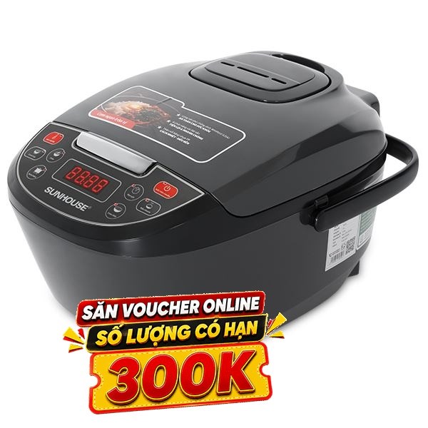 Nồi cơm điện tử Sunhouse 1.8 lít SHD8909B