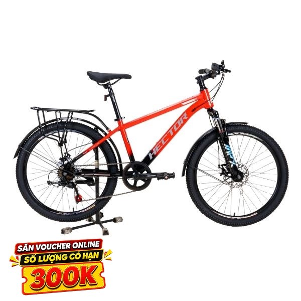 Xe Đạp Địa Hình Hector STRONG 1B 24 INCH Đỏ