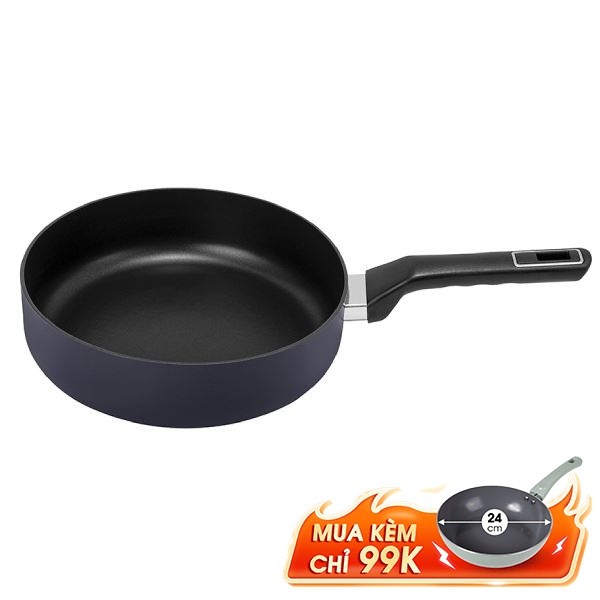 Chảo nhôm chống dính đáy từ Elmich EL8086