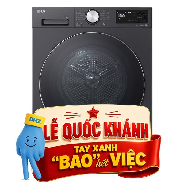 Máy sấy bơm nhiệt LG 11 kg RX11VHP5G1