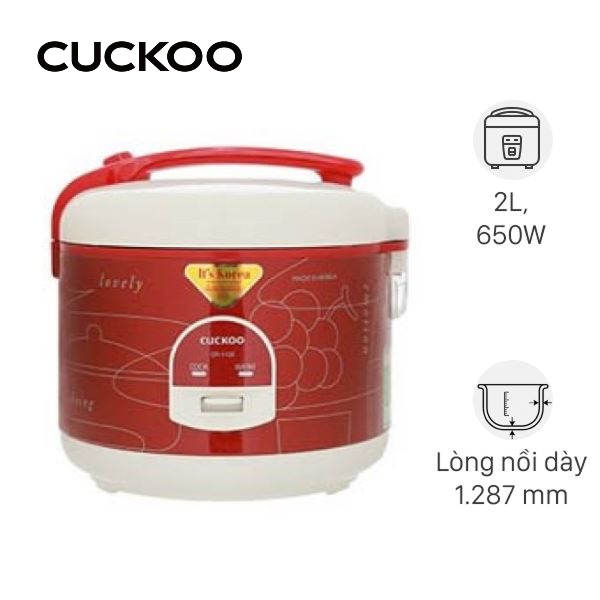 Nồi cơm nắp gài Cuckoo 2 lít CR-1122