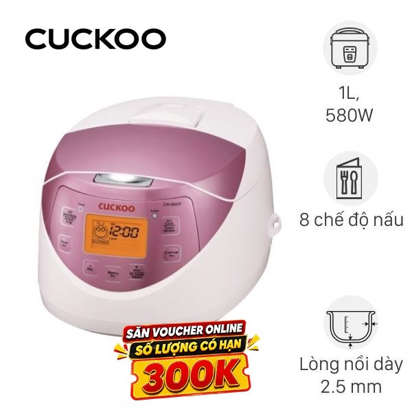 Nồi cơm điện tử Cuckoo 1 lít CR-0631F