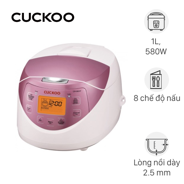 Nồi cơm điện tử Cuckoo 1 lít CR-0631F