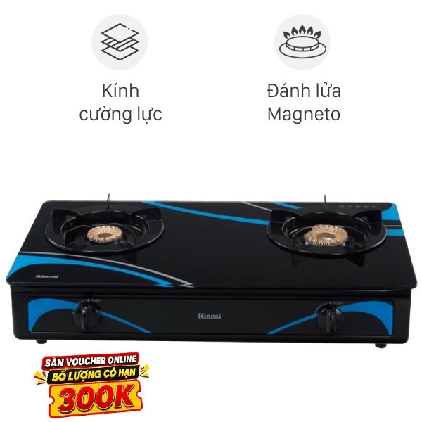 Bếp ga đôi Rinnai RV-3715GL(BC)