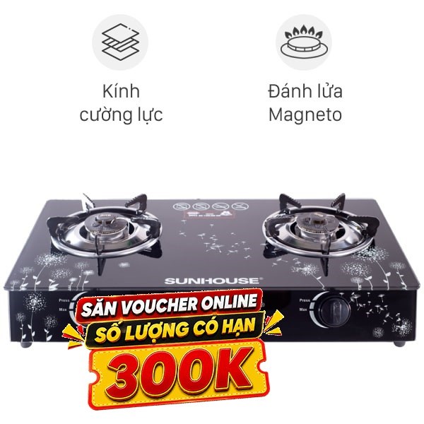 Bếp ga đôi Sunhouse SHB3365