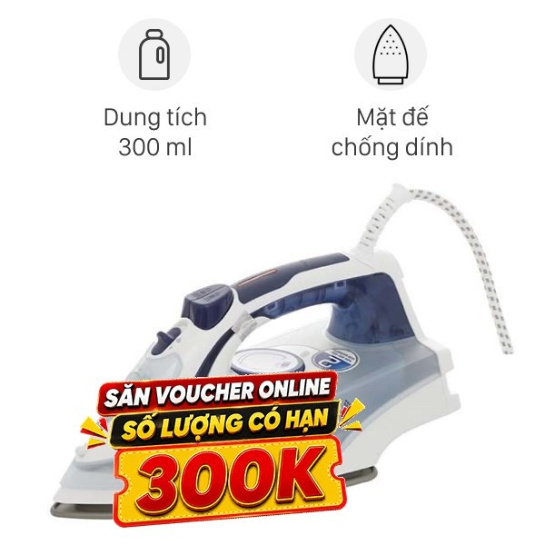 Bàn ủi hơi nước BlueStone SIB-3853 2200W