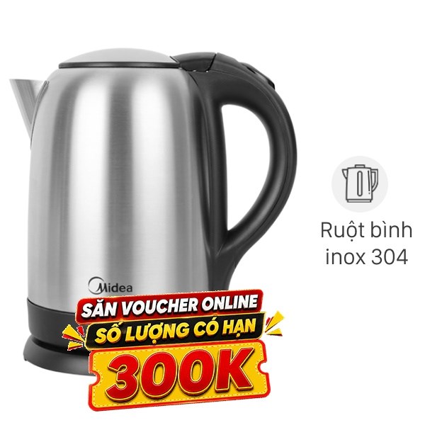 Bình đun siêu tốc Midea 1.7 lít MK-17SS
