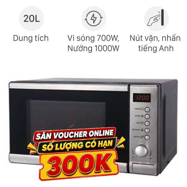 Lò vi sóng có nướng Electrolux EMS2027GX