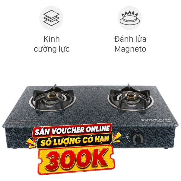 Bếp ga đôi Sunhouse Mama MMBB0787MT