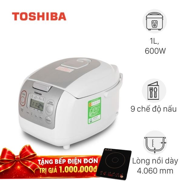 Nồi cơm điện tử Toshiba 1 lít RC-10NMFVN(WT)