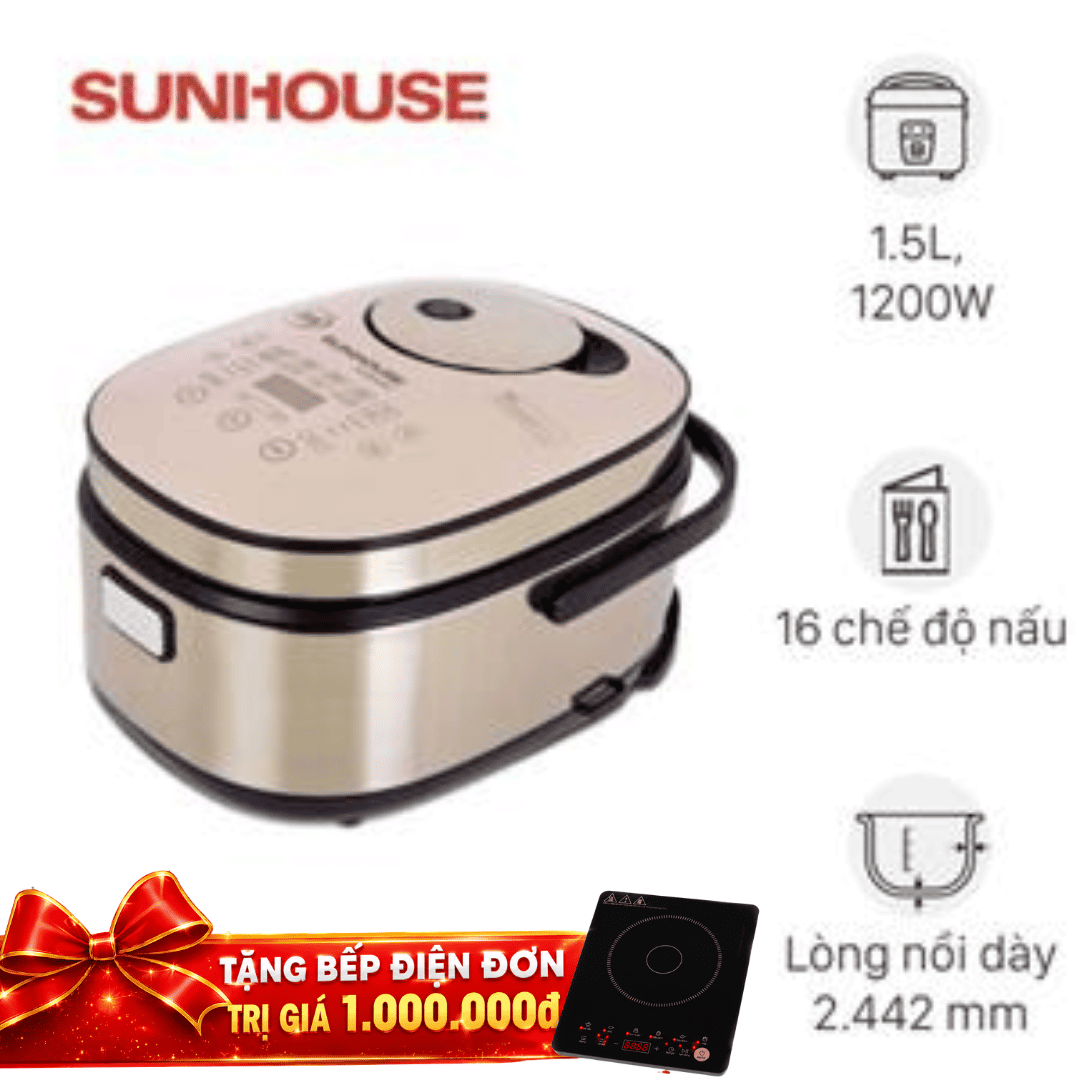 Nồi cơm điện cao tần Sunhouse 1.5 lít SHD8955