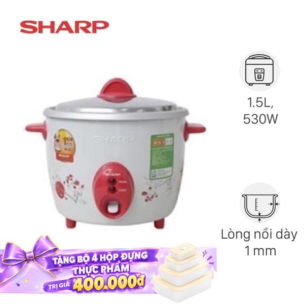 Nồi cơm nắp rời Sharp 1.5 lít KSH-D15V