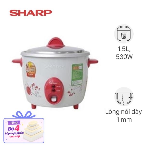 Nồi cơm nắp rời Sharp 1.5 lít KSH-D15V