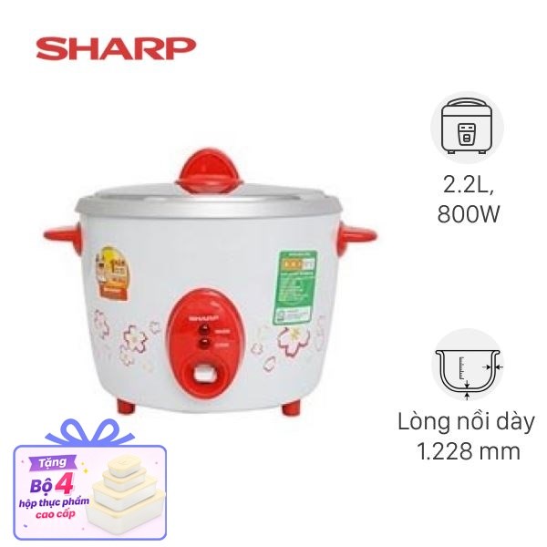 Nồi cơm nắp rời Sharp 2.2 lít KSH-D22V