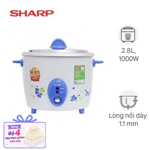 Nồi cơm nắp rời Sharp 2.8 lít KSH-D28V