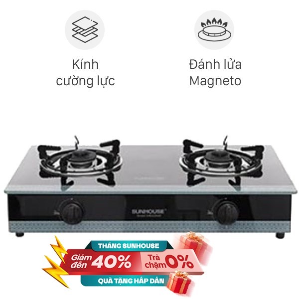 Bếp ga đôi Sunhouse SHB3326MT