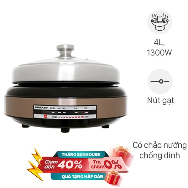 Nồi lẩu đa năng Sunhouse SHD4526 4 lít