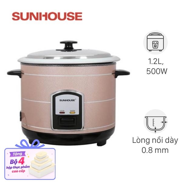Nồi cơm nắp rời Sunhouse 1.2 lít SHD8105