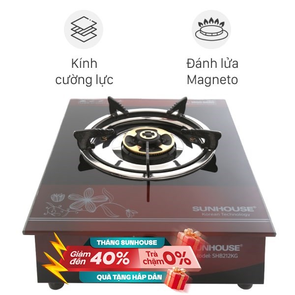 Bếp ga đơn Sunhouse SHB212KG