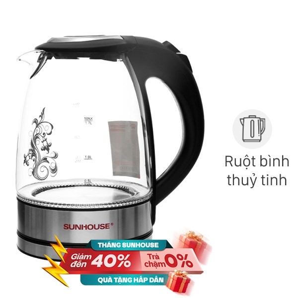 Bình đun siêu tốc Sunhouse 1.7 lít SHD1217