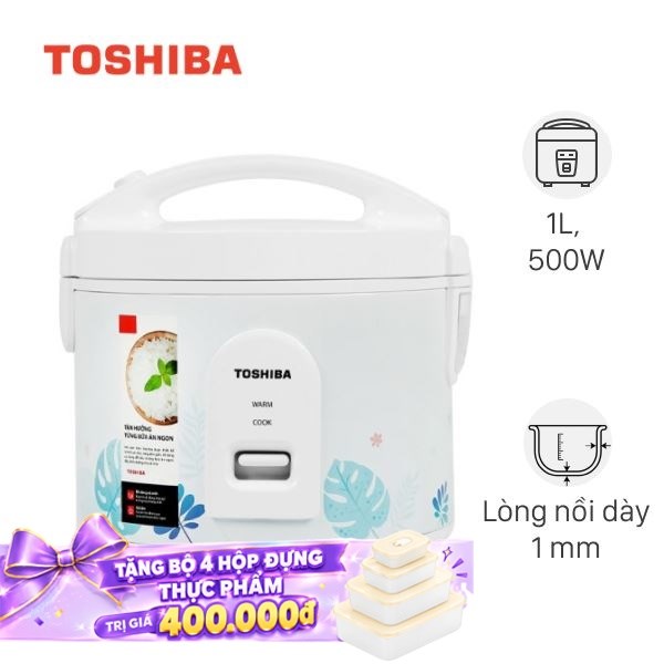 Nồi cơm nắp gài Toshiba 1 lít RC-10JH2PV(B)