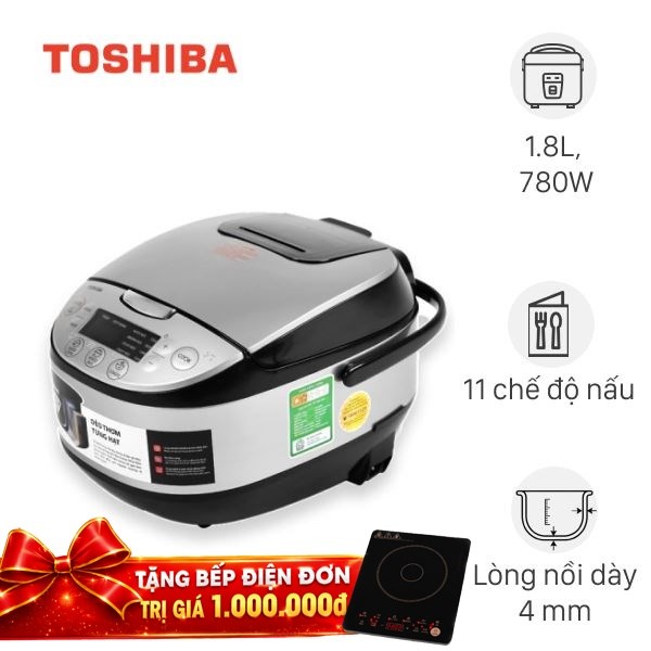 Nồi cơm điện tử Toshiba 1.8 lít RC-18DR2PV(K)