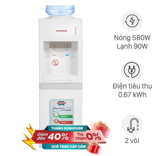 Cây nước nóng lạnh Sunhouse SHD9612 670W
