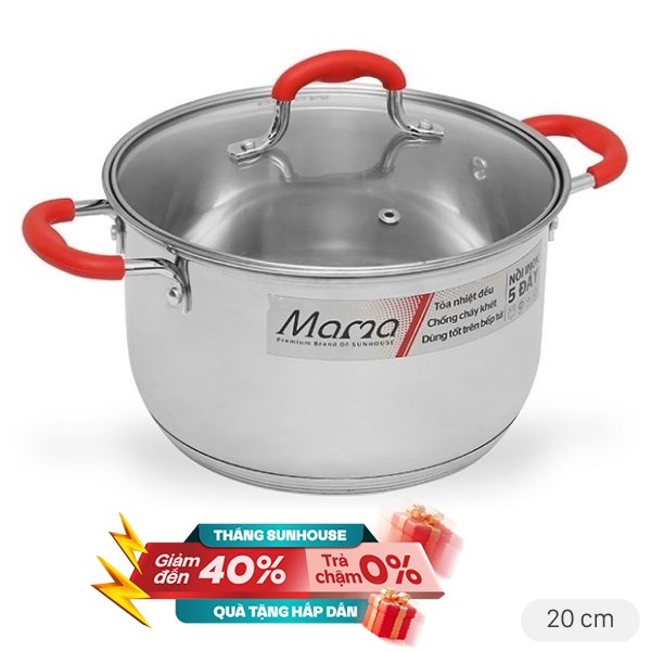 Nồi inox 5 đáy Sunhouse Mama SHG2520MSD