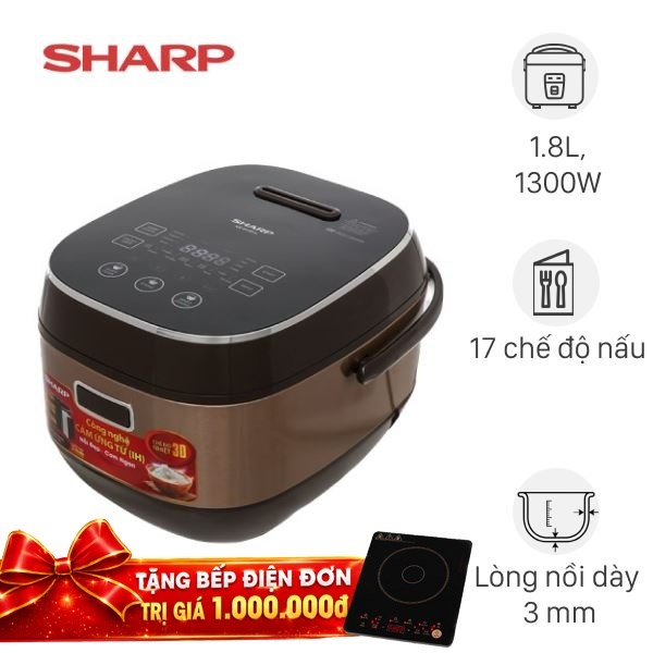 Nồi cơm cao tần Sharp 1.8 lít KS-IH191V-GL