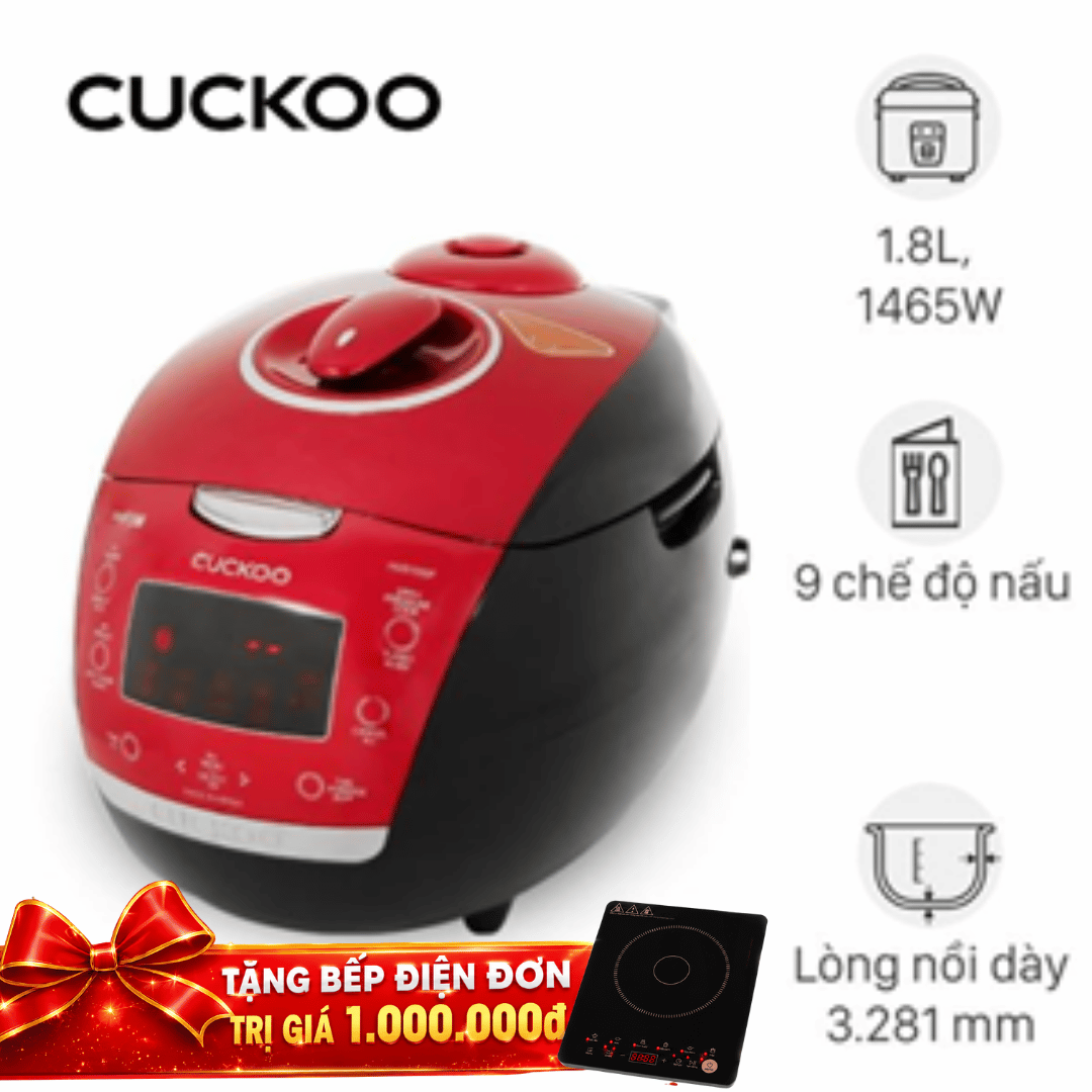 Nồi cơm áp suất cao tần Cuckoo 1.8 lít CRP-HUS1000F