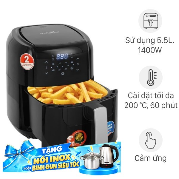 Nồi chiên không dầu Magic Eco 5.5 lít AC-102