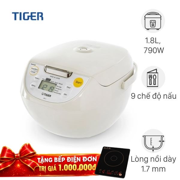 Nồi cơm điện tử Tiger 1.8 lít JBV-S18W
